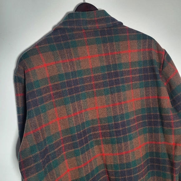 👕🌶 Vintage Pendleton Plaid Heavyweight Long Flannel Jacket - Picture 8 of 9